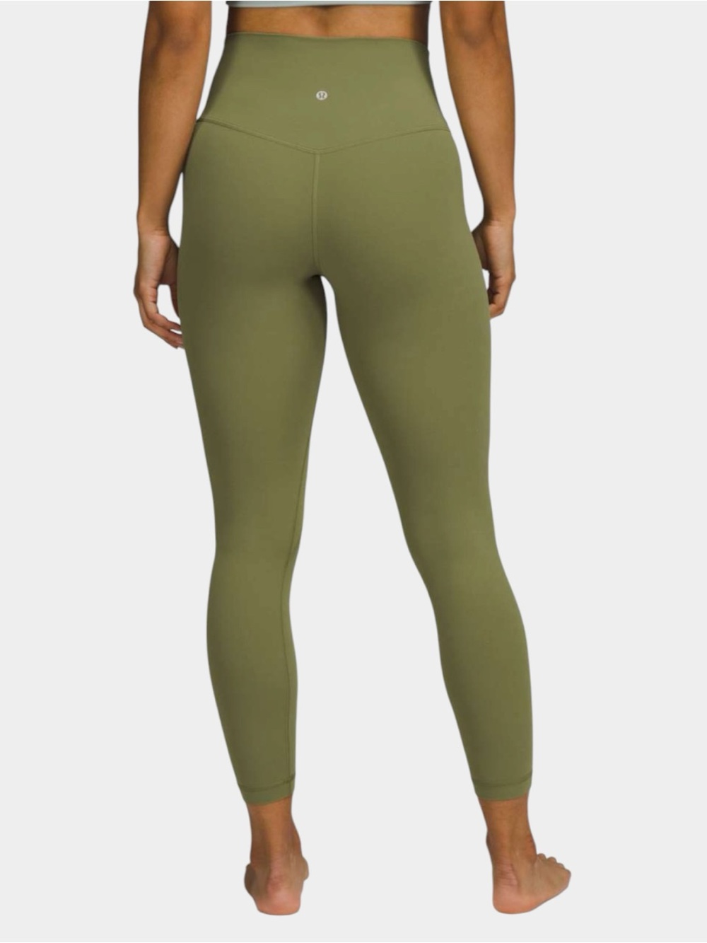 Lululemon Align High Rise Pant 25” Nulu Womens 2 Leggings Bronze Green Gym Yoga